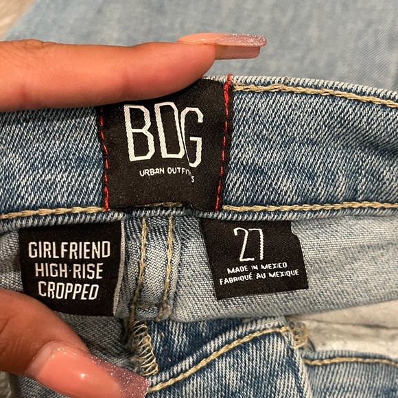 bdg urban outfitters girlfriend cropped high rise jeans - Picture 8 of 8